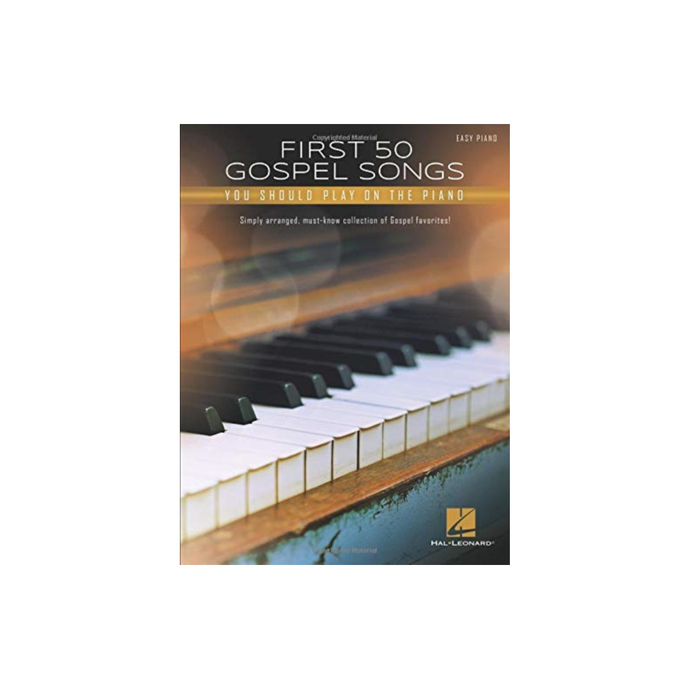Produktbild för First 50 Gospel Songs You Should Play on Piano (häftad, eng)