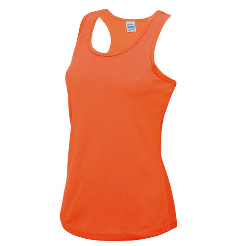 Just Cool Women's Cool Vest Electric Orange
