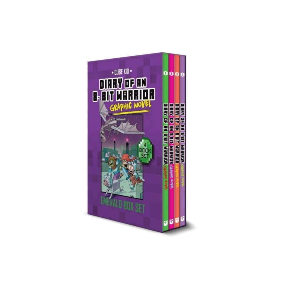 Produktbild för Diary of an 8-Bit Warrior Graphic Novel Emerald Box Set (häftad, eng)