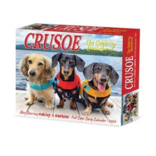 Willow Creek Press Crusoe the Celebrity Dachshund 2024 6.2 X 5.4 Box Calendar