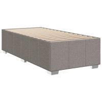Produktbild för Ramsäng med madrass taupe 100x200 cm tyg