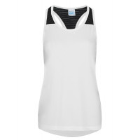 Just Cool Women's Cool Smooth Workout Vest Arctic White/Jet Black