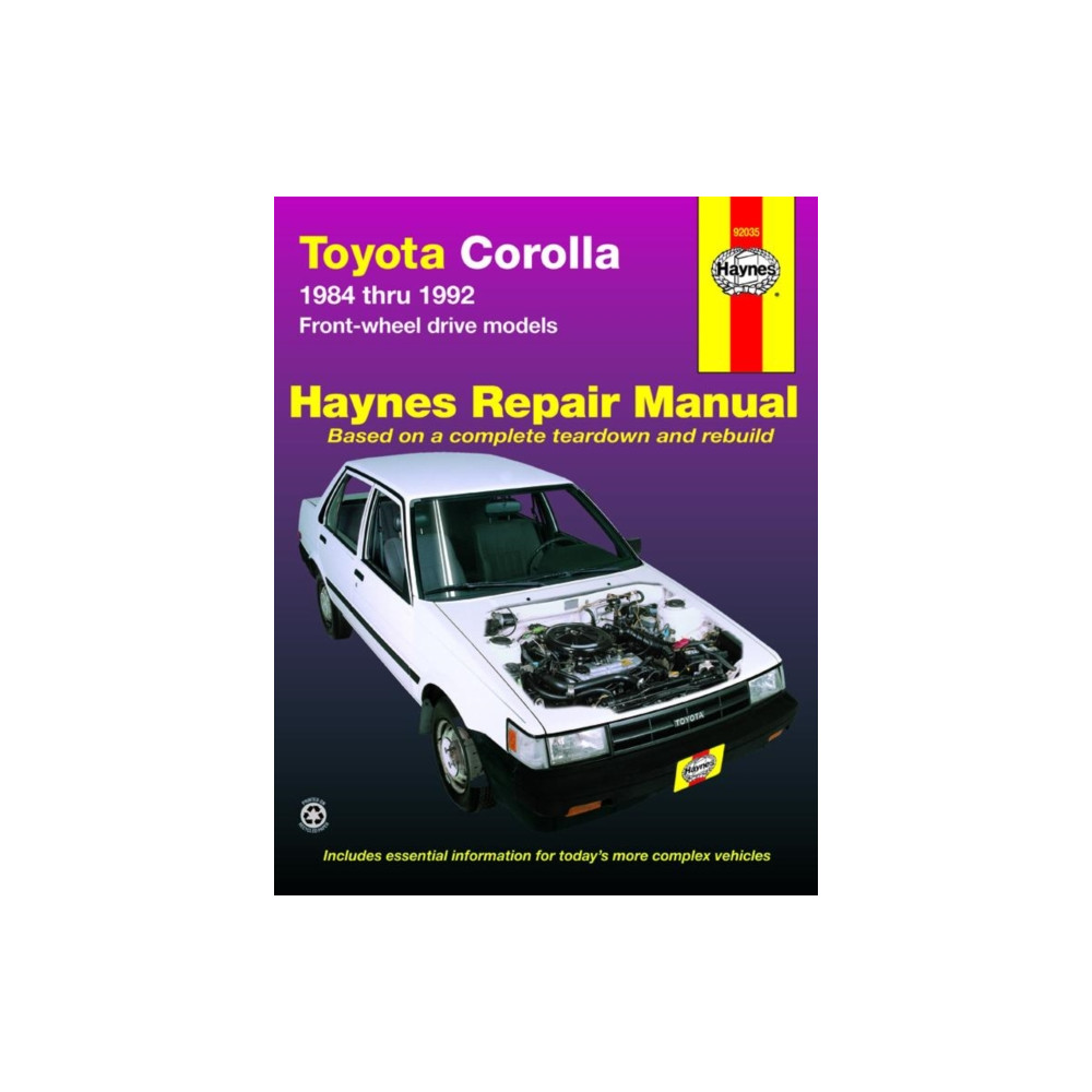 Produktbild för Toyota Corolla FWD (1984-1992) Haynes Repair Manual (USA) (häftad, eng)