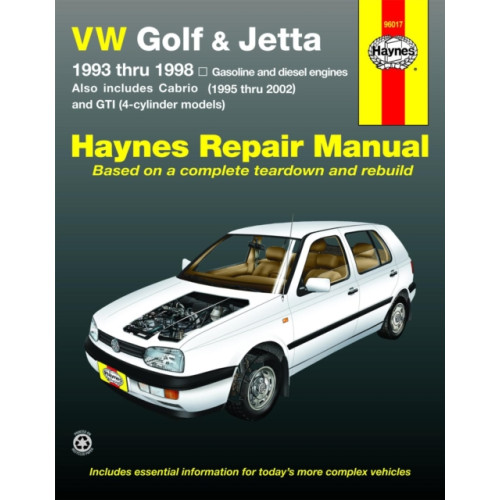 Haynes Manuals Inc VW Golf, GTI and Jetta (93-98) and VW Cabrio (95-02) petrol & diesel Haynes Repair Manual (USA) (häftad, eng)