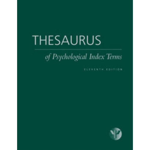 American Psychological Association Thesaurus of Psychological Index Terms (R) (inbunden, eng)