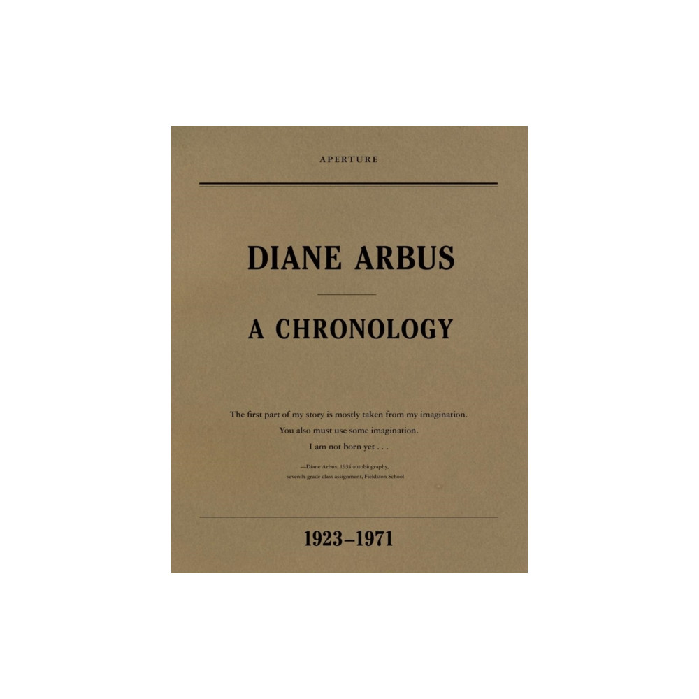 Produktbild för Diane Arbus: A Chronology (häftad, eng)