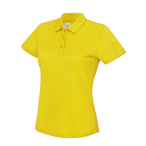 Just Cool Women's Cool Polo Sun Yellow