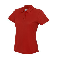 Just Cool Women's Cool Polo Fire Red