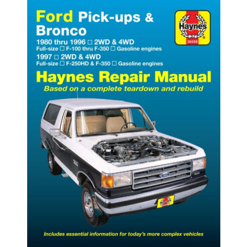 Haynes Manuals Inc Ford pick-ups F-100-F-350 & Bronco (1980-1996) & F-250HD & F-350 (1997) Haynes Repair Manual (USA) (häftad, eng)