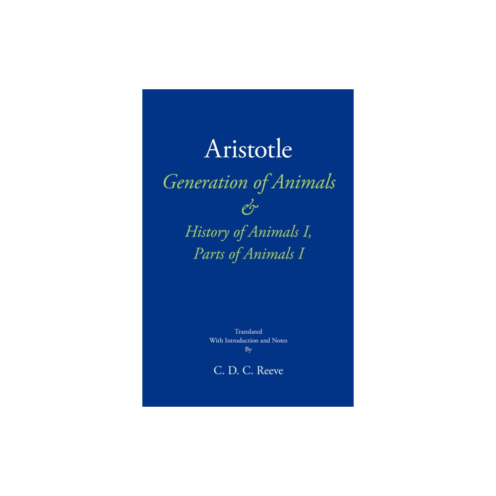 Produktbild för Generation of Animals & History of Animals I, Parts of Animals I (häftad, eng)