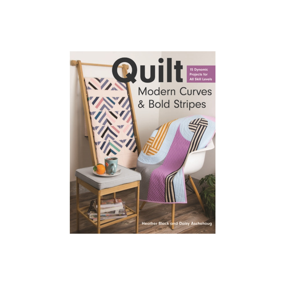 Produktbild för Quilt Modern Curves & Bold Stripes (häftad, eng)