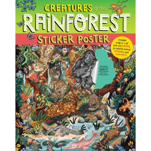Workman Publishing Creatures of the Rainforest Sticker Poster (häftad, eng)