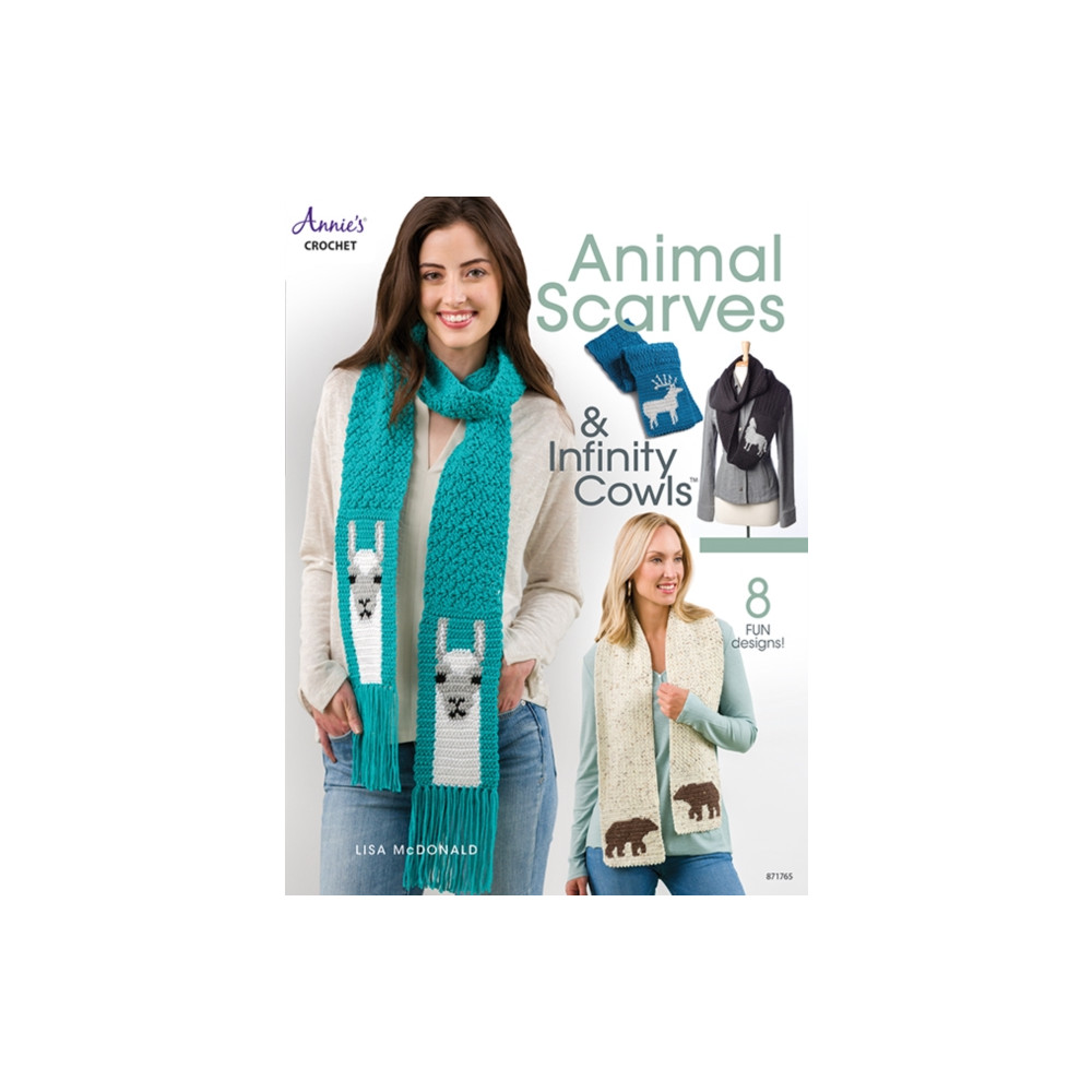 Produktbild för Animal Scarves & Infinity Cowls (häftad, eng)