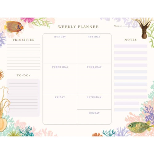 Insight Editions Art of Nature: Under the Sea Weekly Planner Notepad (inbunden, eng)