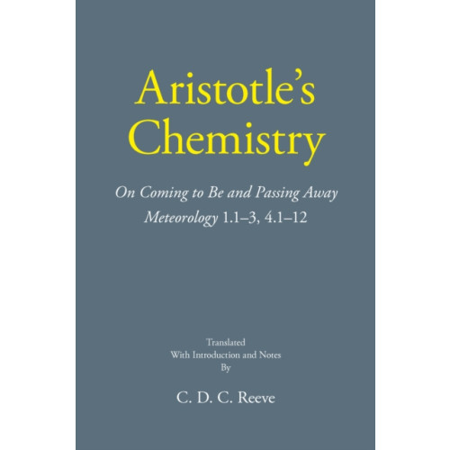 Hackett Publishing Co, Inc Aristotle's Chemistry (häftad, eng)