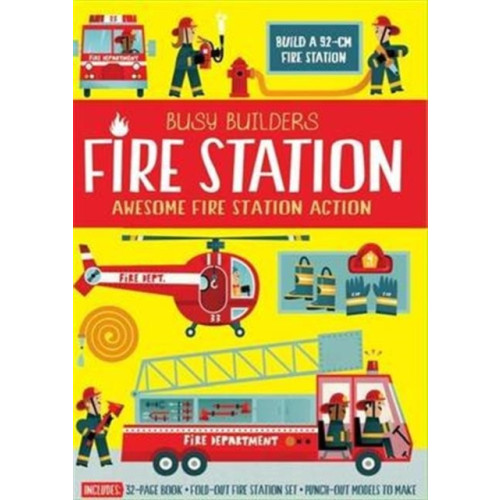 Templar Publishing Busy Builders Fire Station (inbunden, eng)