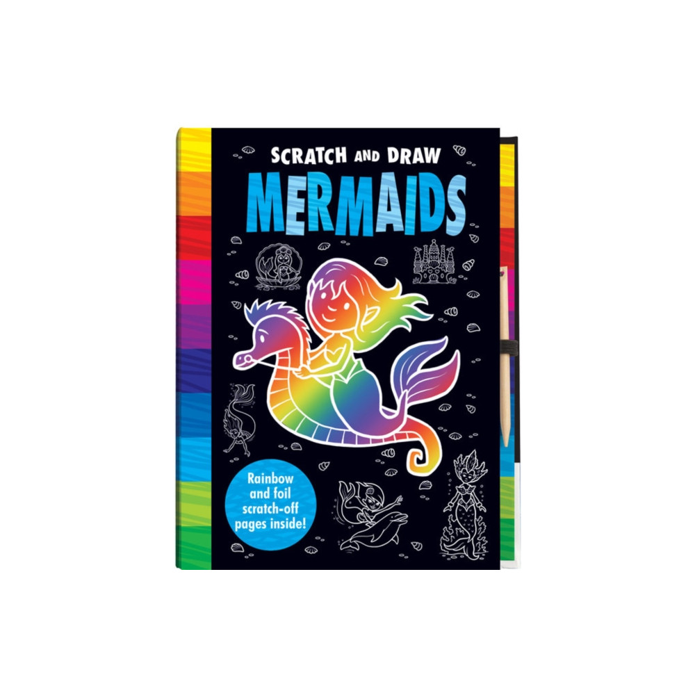 Produktbild för Scratch and Draw Mermaids - Scratch Art Activity Book (inbunden, eng)
