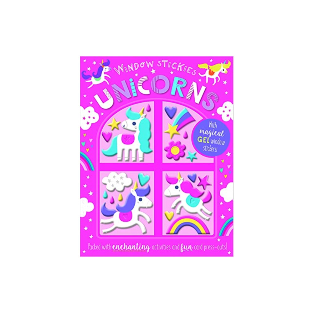 Produktbild för Window Stickies Unicorns (häftad, eng)
