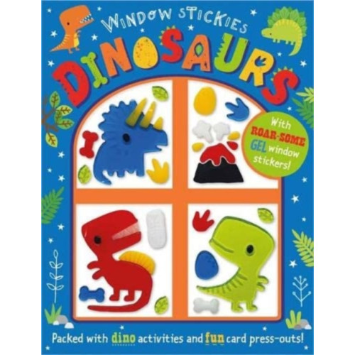 MAKE BELIEVE IDEAS Window Stickies Dinosaurs (häftad, eng)