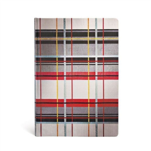 paperblanks Kensington (Mad for Plaid) Midi Unlined Hardcover Journal (Elastic Band Closure) (inbunden, eng)