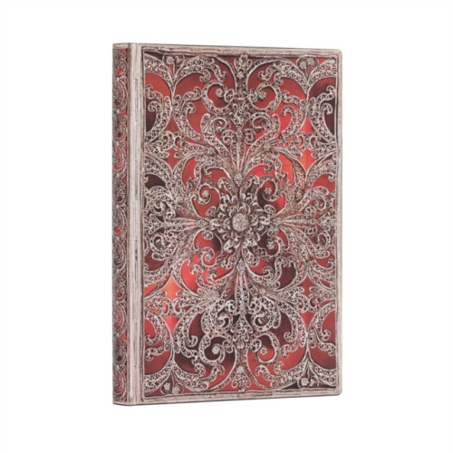 paperblanks Garnet (Silver Filigree Collection) Midi Lined Softcover Flexi Journal (häftad, eng)