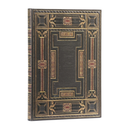 paperblanks Onyx (Asterales) Midi Lined Hardback Journal (Elastic Band Closure) (inbunden, eng)