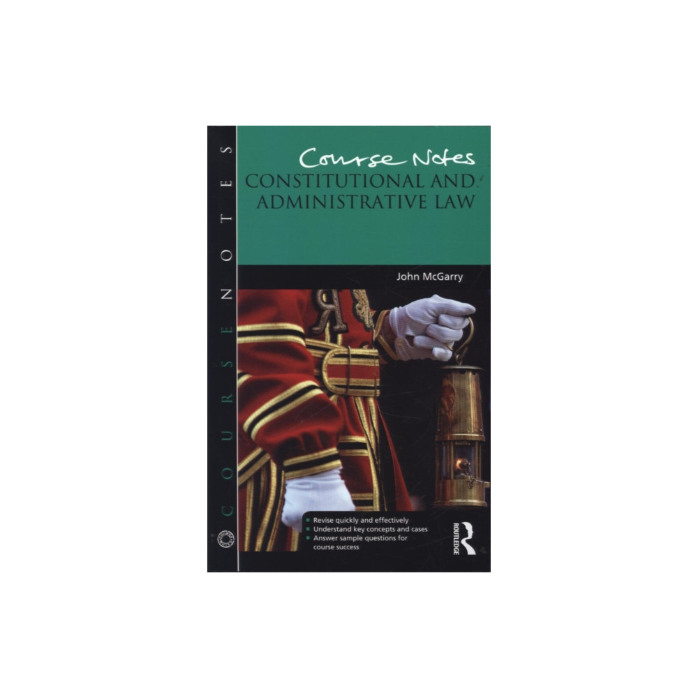 Produktbild för Course Notes: Constitutional and Administrative Law (häftad, eng)