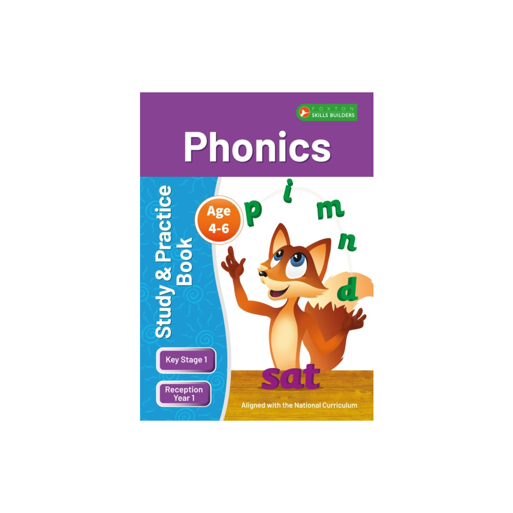 Produktbild för KS1 Phonics Study & Practice Book for Ages 4-6 (Reception -Year 1) Perfect for learning at home or use in the classroom (häftad, eng)