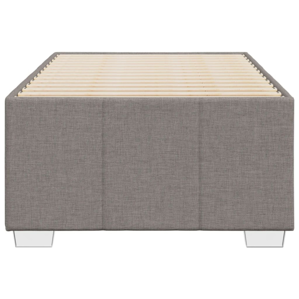 Produktbild för Sängram utan madrass taupe 100x200 cm tyg