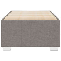 Produktbild för Sängram utan madrass taupe 100x200 cm tyg