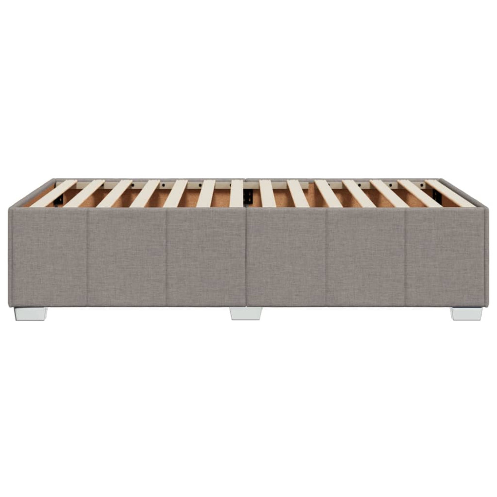 Produktbild för Sängram utan madrass taupe 100x200 cm tyg