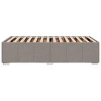 Produktbild för Sängram utan madrass taupe 100x200 cm tyg