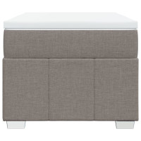 Produktbild för Ramsäng med madrass taupe 100x200 cm tyg