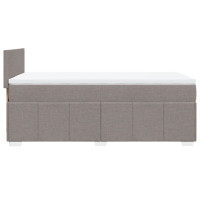 Produktbild för Ramsäng med madrass taupe 100x200 cm tyg