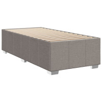 Produktbild för Ramsäng med madrass taupe 100x200 cm tyg
