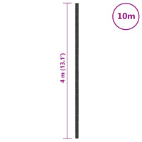 Produktbild för Ogräsmatta svart 4x10 m PP