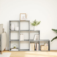 Produktbild för Bokhylla/Rumsavdelare 3 hyllor 137,5x29x103,5cm konstruerat trä