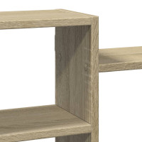 Produktbild för Vägghylla sonoma-ek 129x18x42 cm konstruerat trä