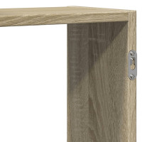 Produktbild för Vägghylla sonoma-ek 129x18x42 cm konstruerat trä