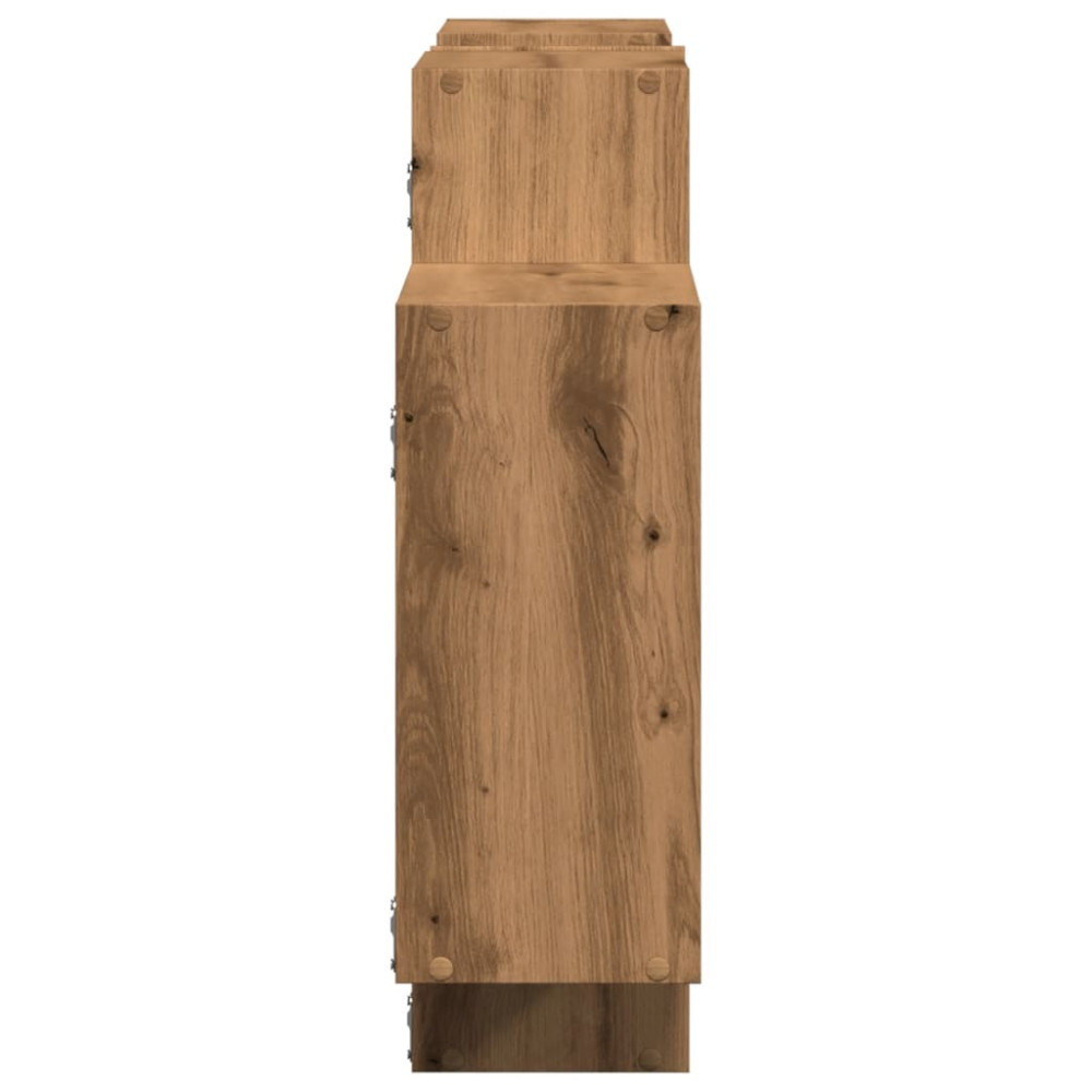 Produktbild för Vägghylla ek 159x18x65 cm konstruerat trä