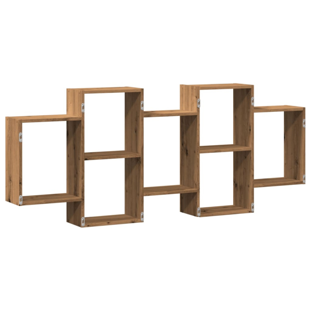 Produktbild för Vägghylla ek 159x18x65 cm konstruerat trä