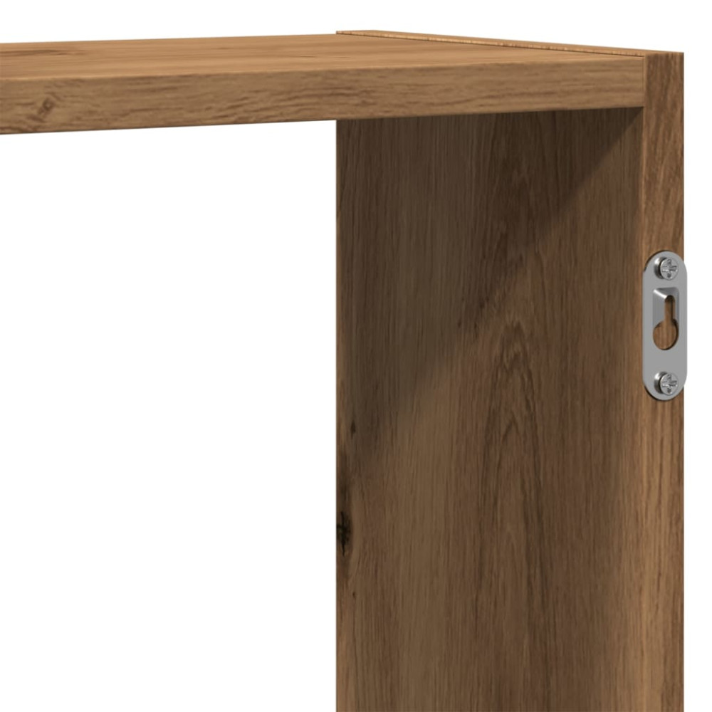 Produktbild för Vägghylla ek 159x18x65 cm konstruerat trä
