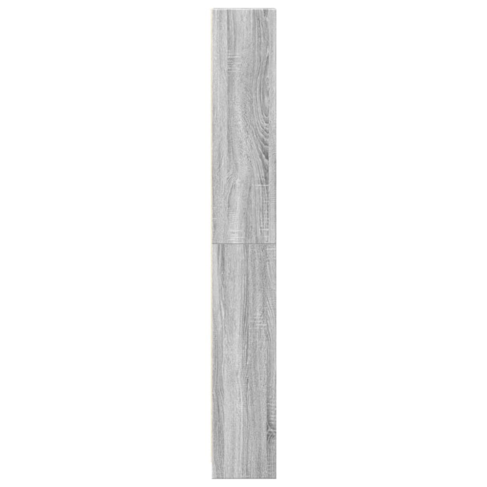 Produktbild för Bokhylla grå sonoma 40x24x176 cm konstruerat trä