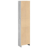 Produktbild för Bokhylla grå sonoma 40x24x176 cm konstruerat trä