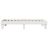 Produktbild för Sängram utan madrass vit 90x200 cm massiv furu
