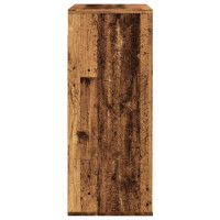 Produktbild för Väggskåp gammalt trä 80x33x80 cm konstruerat trä