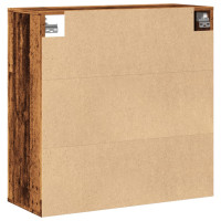 Produktbild för Väggskåp gammalt trä 80x33x80 cm konstruerat trä