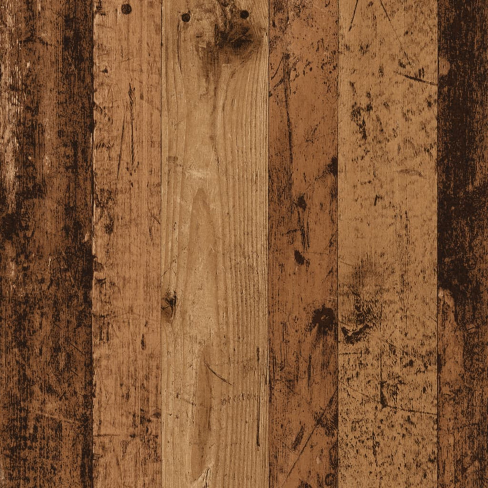 Produktbild för Väggskåp gammalt trä 80x33x80 cm konstruerat trä
