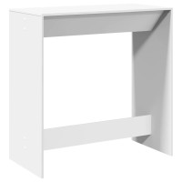 Produktbild för Barbord vit 102x50x103,5 cm konstruerat trä