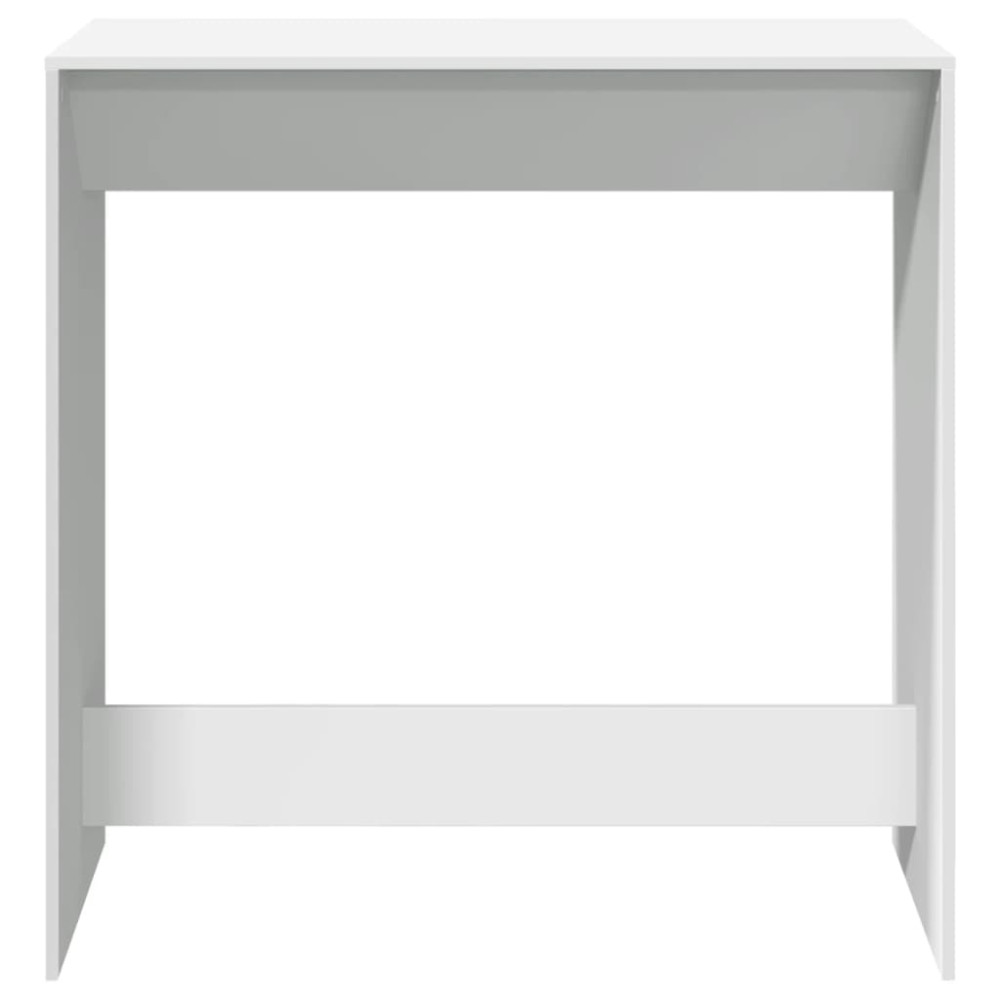 Produktbild för Barbord vit 102x50x103,5 cm konstruerat trä